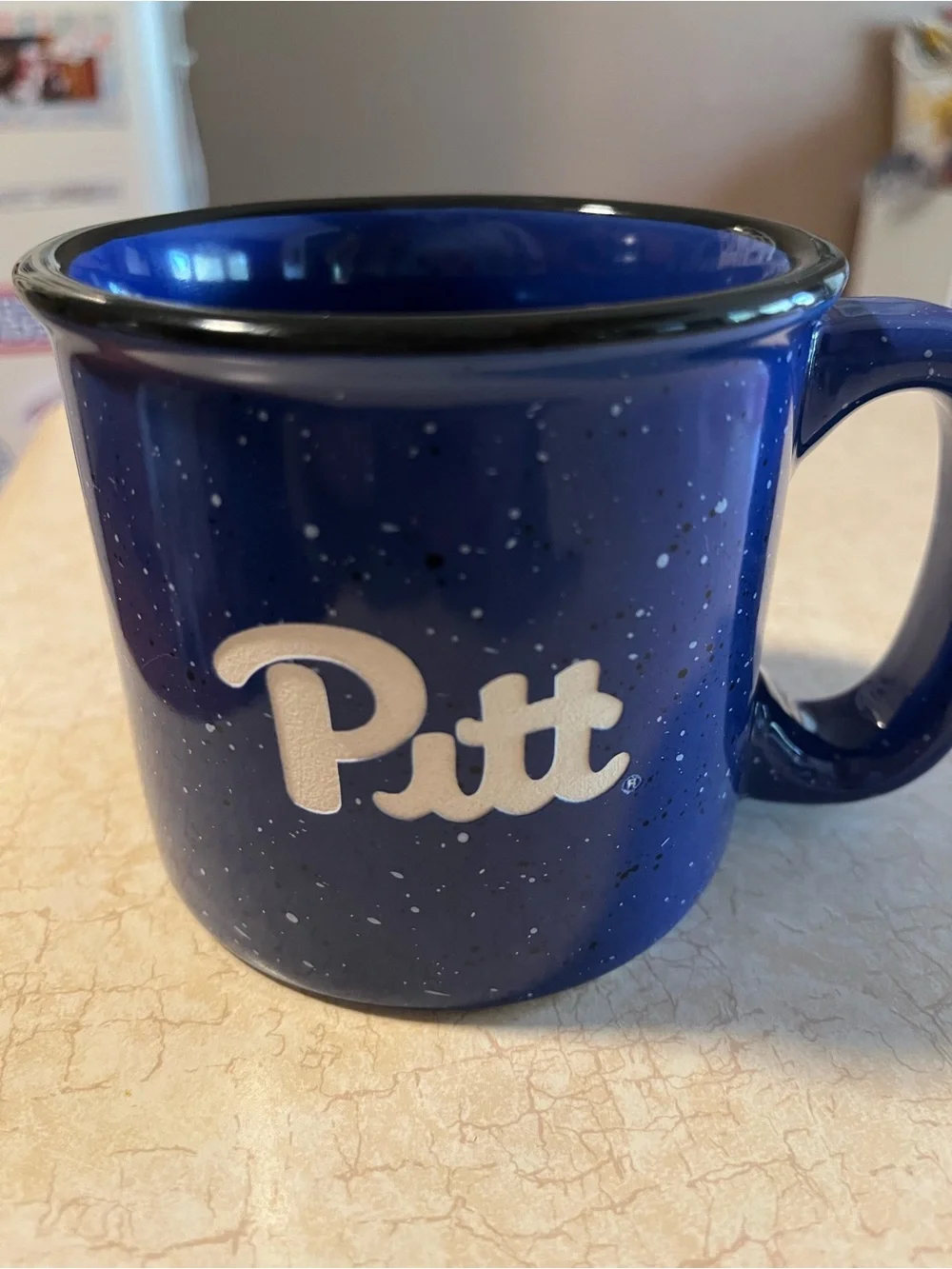 Blue Ceramic Mug - Navy Speckled Design